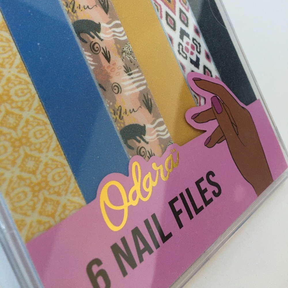 Odara print nail file set NEW emery board print